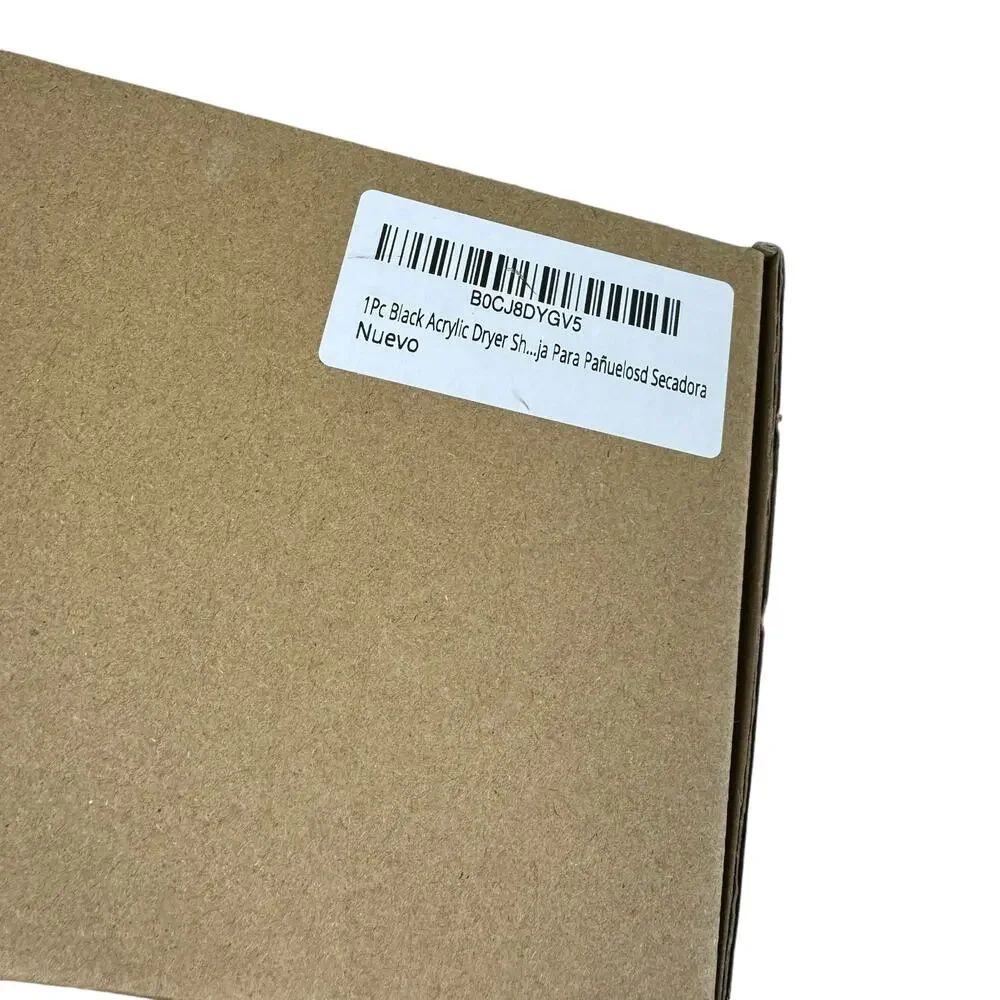 New In Box Black‎ Dryer Sheets Plastic Flip Lid Holder